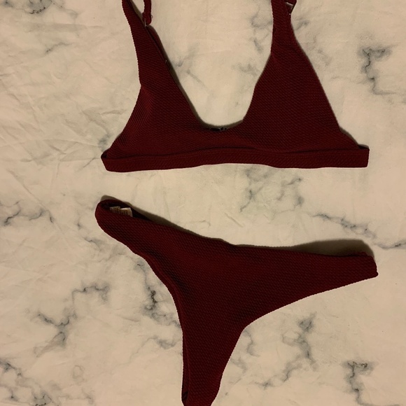 Maroon  Bikini - Picture 3 of 7